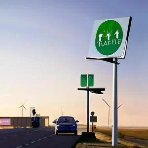 Автономные знаки дорожного движения на солнечных батареях с ветрогенератором